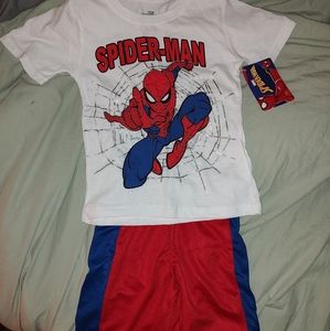 Spiderman shirt and shorts set